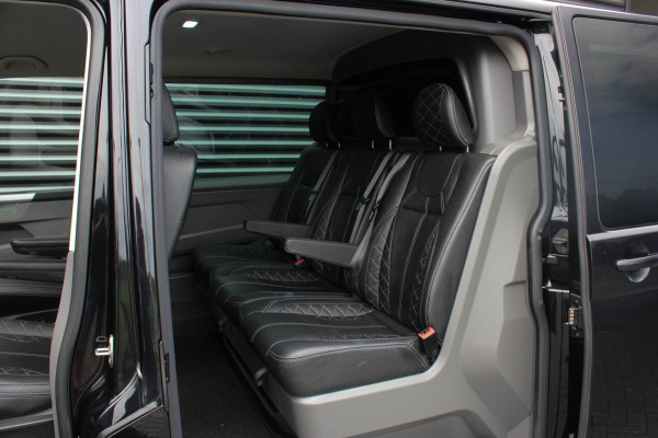 Volkswagen Transporter 2.0 TDI L2H1 150PK BULLI DC DUBBEL CABINE / LEIGHTONVANS BODYKIT / FULL OPTIONS / LEDER / FULL BLACK /APPLE