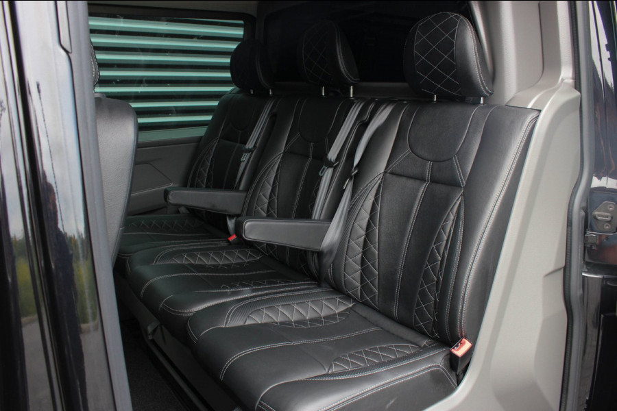 Volkswagen Transporter 2.0 TDI L2H1 150PK BULLI DC DUBBEL CABINE / LEIGHTONVANS BODYKIT / FULL OPTIONS / LEDER / FULL BLACK /APPLE