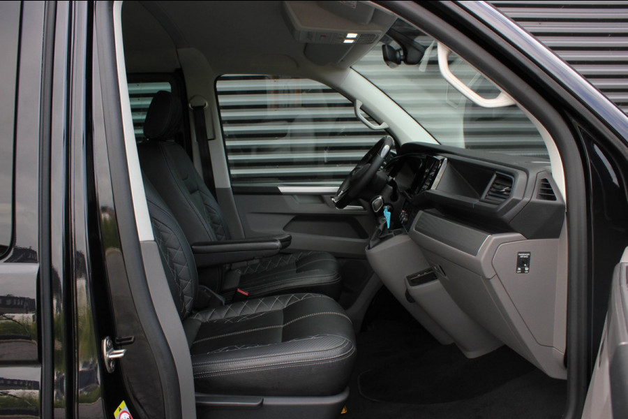 Volkswagen Transporter 2.0 TDI L2H1 150PK BULLI DC DUBBEL CABINE / LEIGHTONVANS BODYKIT / FULL OPTIONS / LEDER / FULL BLACK /APPLE