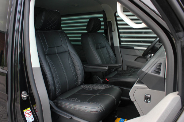 Volkswagen Transporter 2.0 TDI L2H1 150PK BULLI DC DUBBEL CABINE / LEIGHTONVANS BODYKIT / FULL OPTIONS / LEDER / FULL BLACK /APPLE