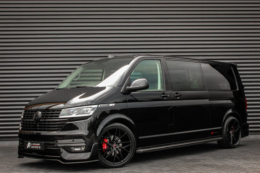 Volkswagen Transporter 2.0 TDI L2H1 150PK BULLI DC DUBBEL CABINE / LEIGHTONVANS BODYKIT / FULL OPTIONS / LEDER / FULL BLACK /APPLE