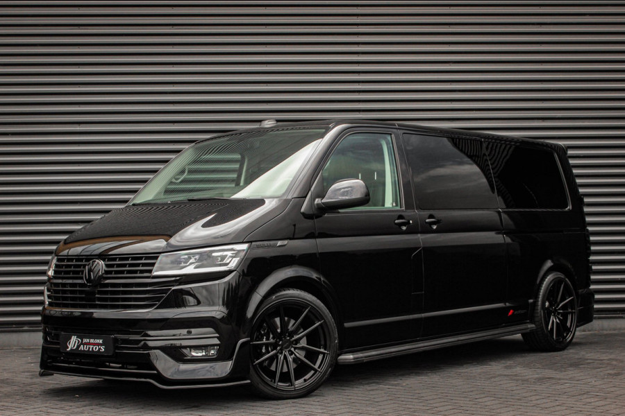 Volkswagen Transporter 2.0 TDI L2H1 150PK BULLI DC DUBBEL CABINE / LEIGHTONVANS BODYKIT / FULL OPTIONS / LEDER / FULL BLACK /APPLE