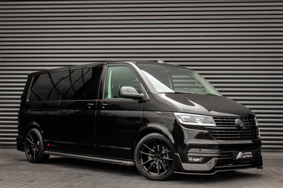 Volkswagen Transporter 2.0 TDI L2H1 150PK BULLI DC DUBBEL CABINE / LEIGHTONVANS BODYKIT / FULL OPTIONS / LEDER / FULL BLACK /APPLE