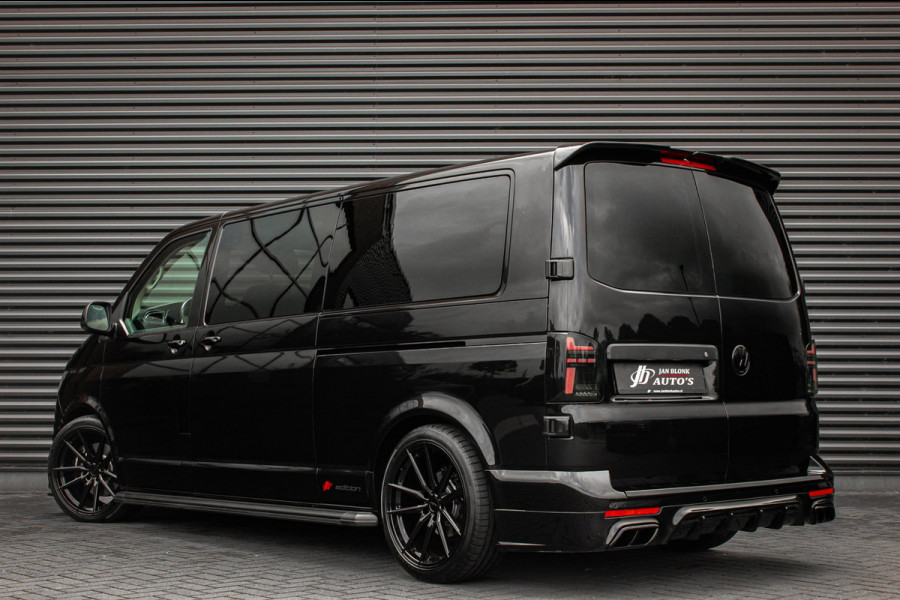 Volkswagen Transporter 2.0 TDI L2H1 150PK BULLI DC DUBBEL CABINE / LEIGHTONVANS BODYKIT / FULL OPTIONS / LEDER / FULL BLACK /APPLE