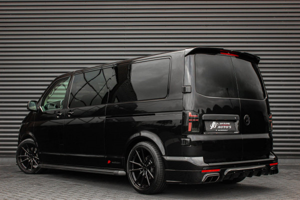 Volkswagen Transporter 2.0 TDI L2H1 150PK BULLI DC DUBBEL CABINE / LEIGHTONVANS BODYKIT / FULL OPTIONS / LEDER / FULL BLACK /APPLE