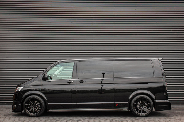 Volkswagen Transporter 2.0 TDI L2H1 150PK BULLI DC DUBBEL CABINE / LEIGHTONVANS BODYKIT / FULL OPTIONS / LEDER / FULL BLACK /APPLE