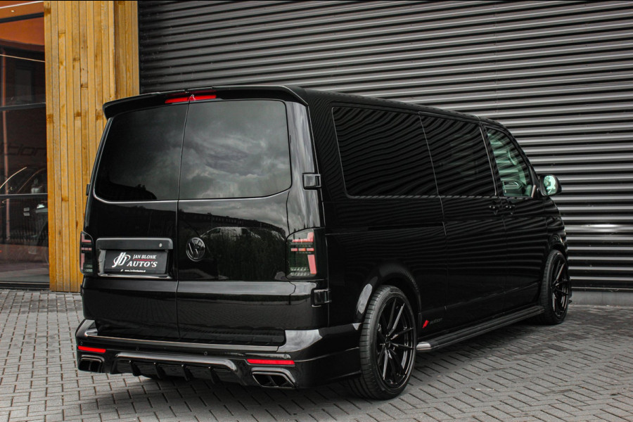 Volkswagen Transporter 2.0 TDI L2H1 150PK BULLI DC DUBBEL CABINE / LEIGHTONVANS BODYKIT / FULL OPTIONS / LEDER / FULL BLACK /APPLE