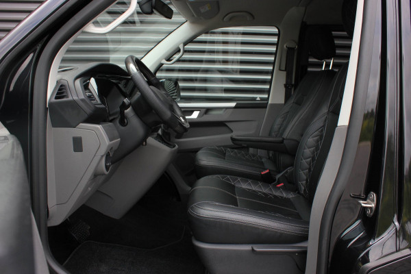 Volkswagen Transporter 2.0 TDI L2H1 150PK BULLI DC DUBBEL CABINE / LEIGHTONVANS BODYKIT / FULL OPTIONS / LEDER / FULL BLACK /APPLE