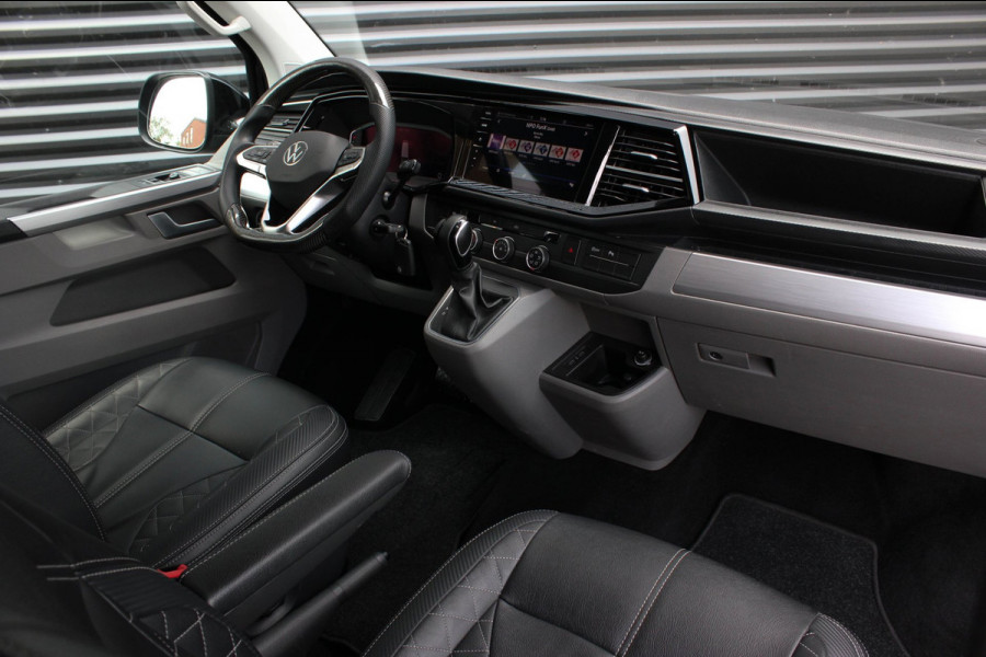 Volkswagen Transporter 2.0 TDI L2H1 150PK BULLI DC DUBBEL CABINE / LEIGHTONVANS BODYKIT / FULL OPTIONS / LEDER / FULL BLACK /APPLE