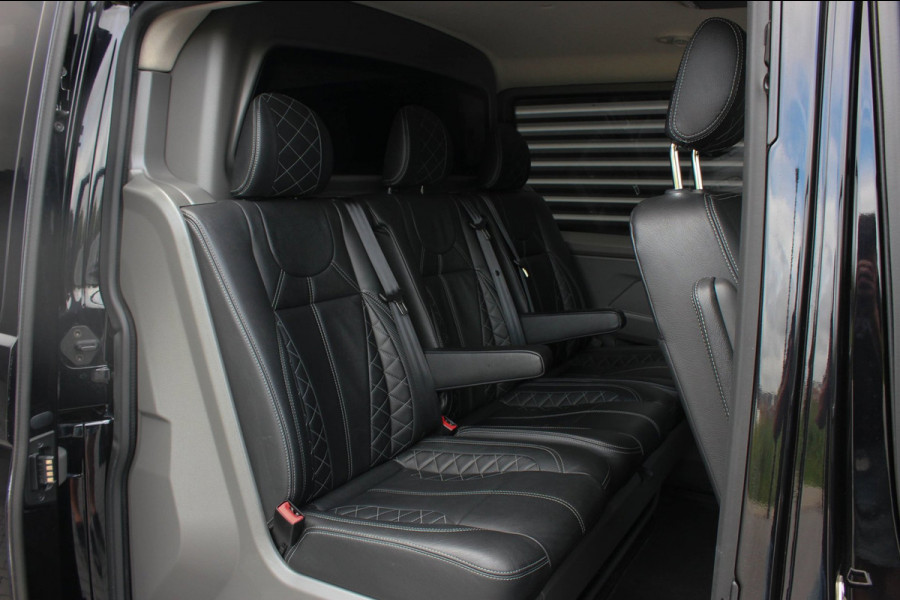 Volkswagen Transporter 2.0 TDI L2H1 150PK BULLI DC DUBBEL CABINE / LEIGHTONVANS BODYKIT / FULL OPTIONS / LEDER / FULL BLACK /APPLE
