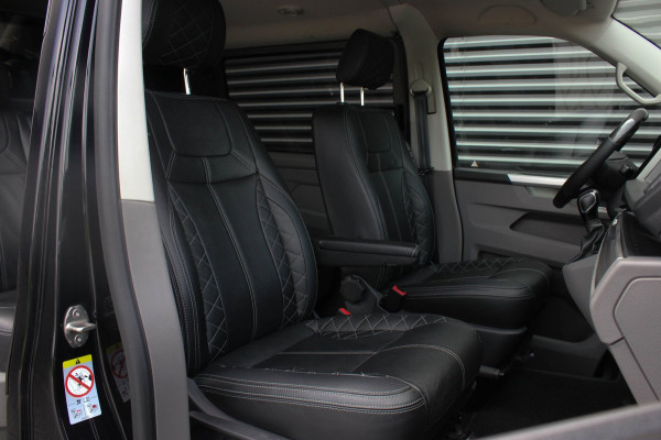 Volkswagen Transporter 2.0 TDI L2H1 150PK BULLI DC DUBBEL CABINE / LEIGHTONVANS BODYKIT / FULL OPTIONS / LEDER / FULL BLACK /APPLE