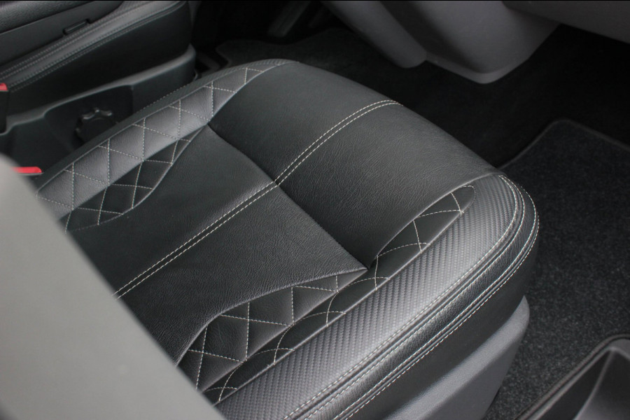Volkswagen Transporter 2.0 TDI L2H1 150PK BULLI DC DUBBEL CABINE / LEIGHTONVANS BODYKIT / FULL OPTIONS / LEDER / FULL BLACK /APPLE