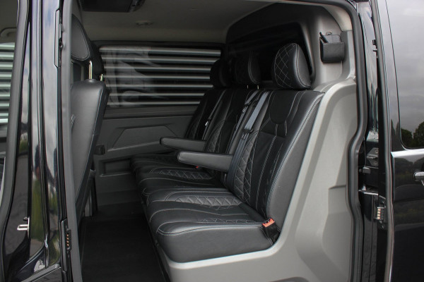 Volkswagen Transporter 2.0 TDI L2H1 150PK BULLI DC DUBBEL CABINE / LEIGHTONVANS BODYKIT / FULL OPTIONS / LEDER / FULL BLACK /APPLE