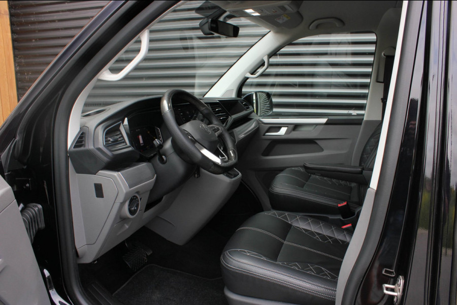 Volkswagen Transporter 2.0 TDI L2H1 150PK BULLI DC DUBBEL CABINE / LEIGHTONVANS BODYKIT / FULL OPTIONS / LEDER / FULL BLACK /APPLE