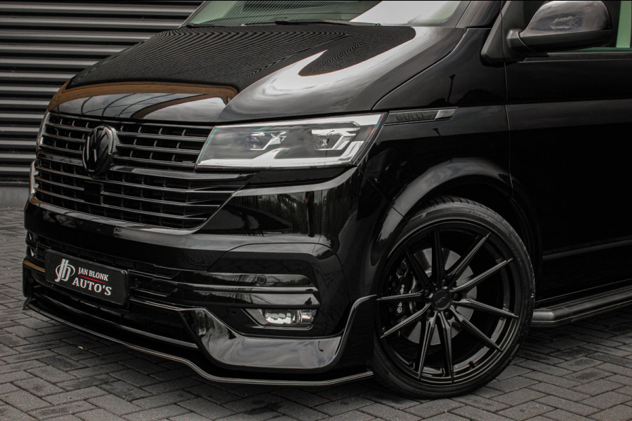 Volkswagen Transporter 2.0 TDI L2H1 150PK BULLI DC DUBBEL CABINE / LEIGHTONVANS BODYKIT / FULL OPTIONS / LEDER / FULL BLACK /APPLE