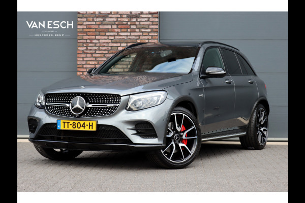 Mercedes-Benz GLC AMG 43 4MATIC | Luchtvering | Distronic+ | Carbon | Memory | Burmester | Panoramadak | HUD | Trekhaak | Nightpakket | Leder | Surround Camera | Keyless Go |