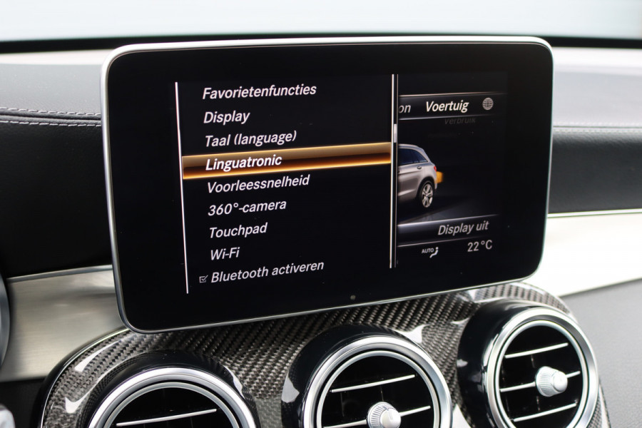 Mercedes-Benz GLC AMG 43 4MATIC | Luchtvering | Distronic+ | Carbon | Memory | Burmester | Panoramadak | HUD | Trekhaak | Nightpakket | Leder | Surround Camera | Keyless Go |