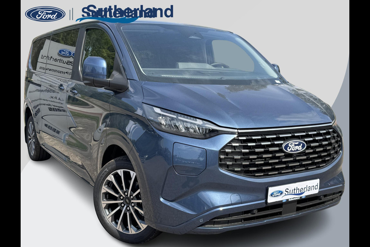 Ford Tourneo Custom 340 2.5 PHEV L2H1 Titanium X SCI| 233pk | 16-weg elek. AGR-stoel | Handsfree elek. dubbele zijschuifdeuren | Panoramadak | 15 B&O speaker | Inklapbare trekhaak | Verwarmbaar stuurwiel | Verwarmbare en elek. verstelbare stoelen tweede zitrij | Draadloos opladen | Prijs ex. BTW incl. BPM |  Prijs Incl. BTW en BPM 70.400