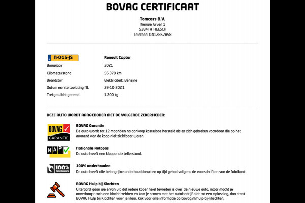 Renault Captur 1.3 TCe 140 Intens Trekhaak/Navigatie/Camera/Cruise-control