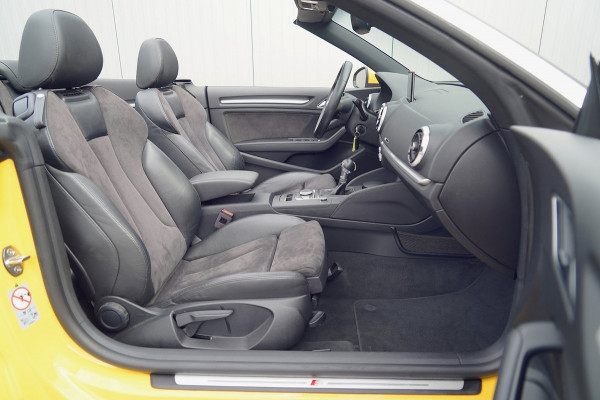 Audi A3 Cabriolet 1.5 TFSI CoD Sport S Line Edition / Vegasgelb / Led Matrix / Camera / Navi / Stoelverw. / Nekverw.