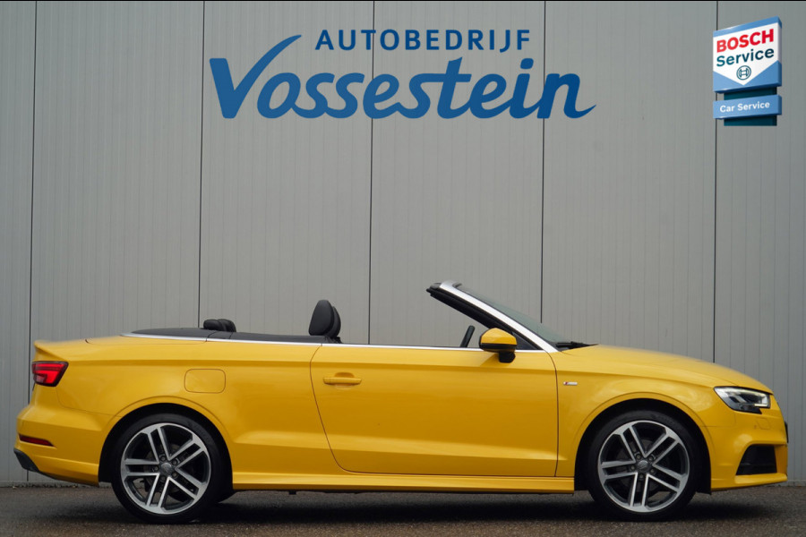Audi A3 Cabriolet 1.5 TFSI CoD Sport S Line Edition / Vegasgelb / Led Matrix / Camera / Navi / Stoelverw. / Nekverw.