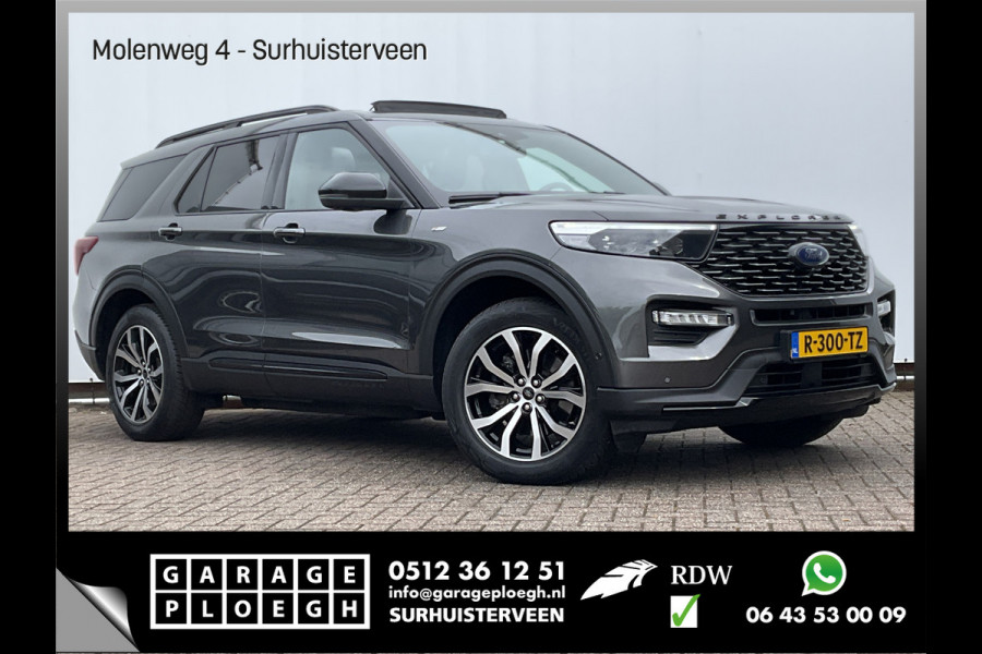 Ford Explorer 7-Pers 3.0 V6 PHEV ST-Line 7-Pers Pano Trekhaak Stoelverw+Ventilatie Massage EcoBoost
