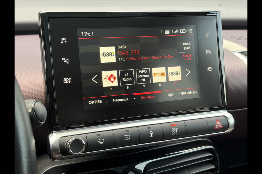 Citroën C4 Cactus 1.2 PureTech Shine 131pk,6 Bak,D-riem vv in 204,Pano,Trekhaak,Camera,Navi,Dodehoek,Keyless,Clima,Cruise,N.A.P,Recent beurt gehad,Pdc V+A,Lm velgen,Apk tot 06-2027