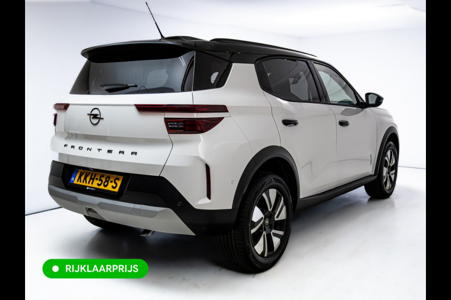 Opel Frontera 1.2 Turbo Hybrid GS 7 persoons | Stoel-, Stuur- & voorruitverwarming | Camera | Apple Carplay | Navigatie | Cruise | PDC V+A, Extra getint glas achter, derde zitrij, Nieuwe auto, tot 8 jaar garantie, 7 stuks Frontera op voorraad!