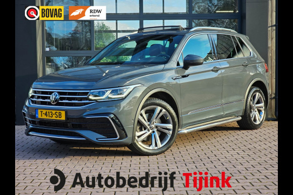 Volkswagen Tiguan 2.0 TSI 190PK 4MOTION DSG R-Line | Pano | Trekhaak | HUD | Stuur- & stoelverwarming | Virtual | App-connect | LMV 19" |