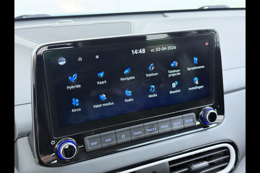 Hyundai Kona 1.6I 142PK Hybride Automaat HEV Camera Adap.Cruise Navi Ecc Krell®-Audio Apple Carplay Android Auto Comfort Lane Assist VESS Led Lmv Isofix Bluetooth DAB FCA 1e Eigenaar Origineel Nederlandse Auto