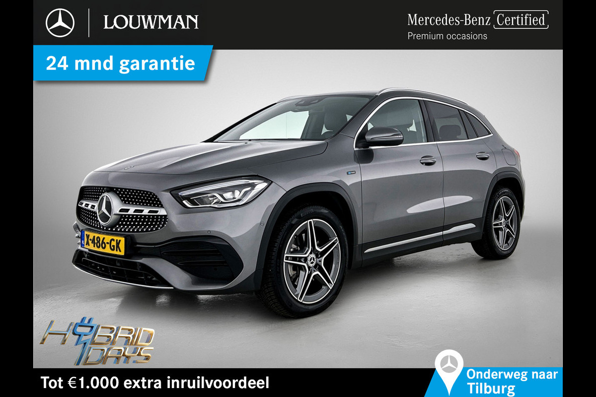 Mercedes-Benz GLA 250 e Business AMG-line 5 spaaks lichtmetalen velgen | MBUX wide screen| Navigatie | elect bed. voorstoelen met memory | Trekhaak | parking support met camera | Inclusief 24 maanden Mercedes-Benz Certified garantie voor Europa.