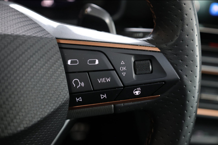 CUPRA Leon 2.0 TSI VZ 300+PK LED/VIRTUAL/SFEER/PANO/HALF LEER+S.VERWARMING+MEMORY/19"/CAM/ACC/ECC/12 MDN GARANTIE!
