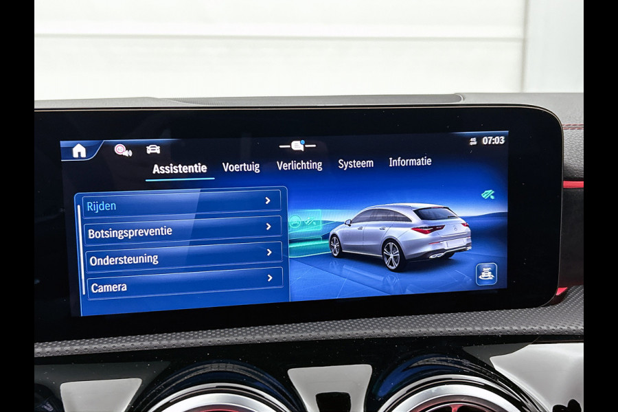 Mercedes-Benz CLA-Klasse Shooting Brake 250 e AMG-line Lichtmetalen velgen | Panoramadak | Wide screen | Navigatie | Parking support met camera | Inclusief 24 maanden MB Certified garantie voor Europa.