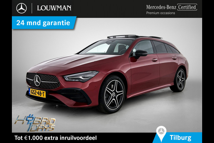 Mercedes-Benz CLA-Klasse Shooting Brake 250 e AMG-line Lichtmetalen velgen | Panoramadak | Wide screen | Navigatie | Parking support met camera | Inclusief 24 maanden MB Certified garantie voor Europa.