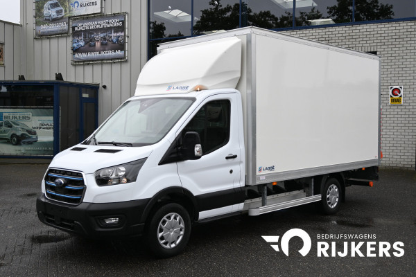 Ford E-Transit 390L Trend Bakwagen met Dhollandia laadklep Navigatie met camera, Zijdeur