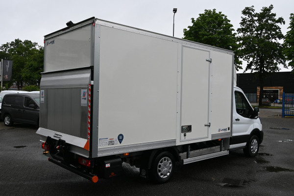 Ford E-Transit 390L Trend Bakwagen met Dhollandia laadklep Navigatie met camera, Zijdeur