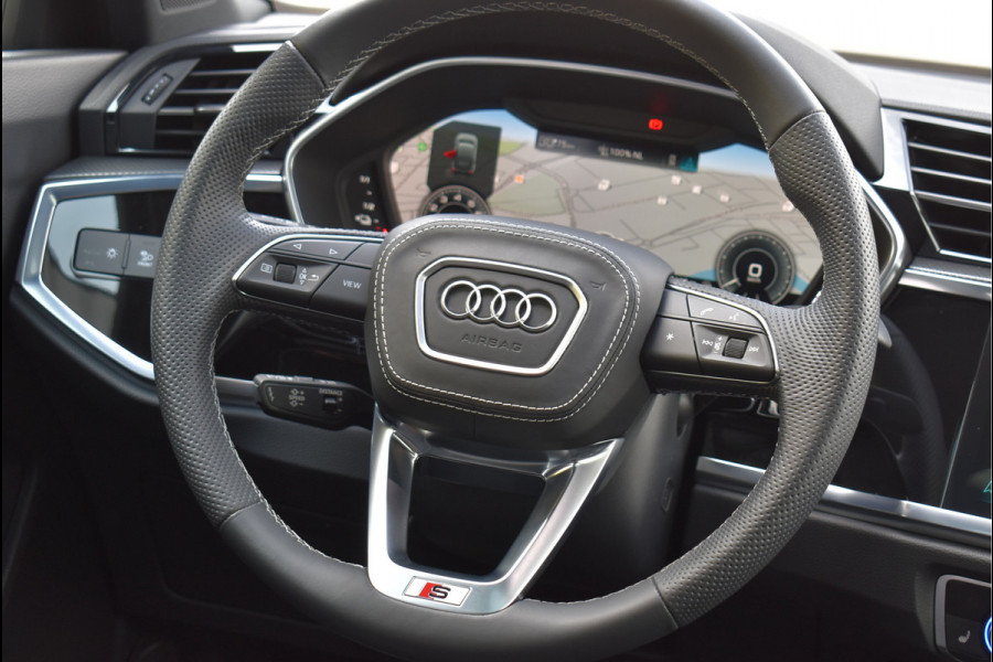Audi Q3 Sportback 45 TFSI e S-Line 245 Pk Pano Navi Sfeer Leder ACC Keyless Camera
