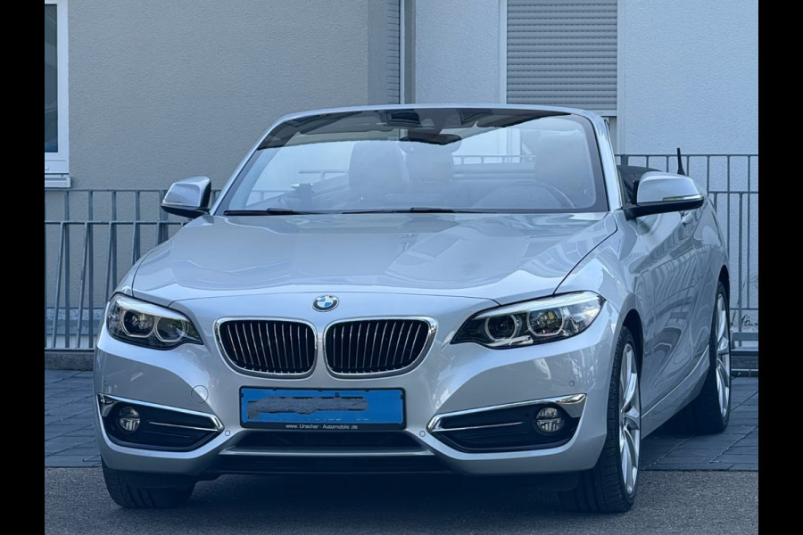 BMW 2 Serie Cabrio 220iA LUXURY ** ADAPT. LED, LEDER, NAVI, VERW. STUUR CAMERA, 18-inch LMV ** UNFALLFREI - Slechts 36.000km. ** ** INFORMEER OOK NAAR ONZE AANTREKKELIJKE FINANCIAL-LEASE TARIEVEN **