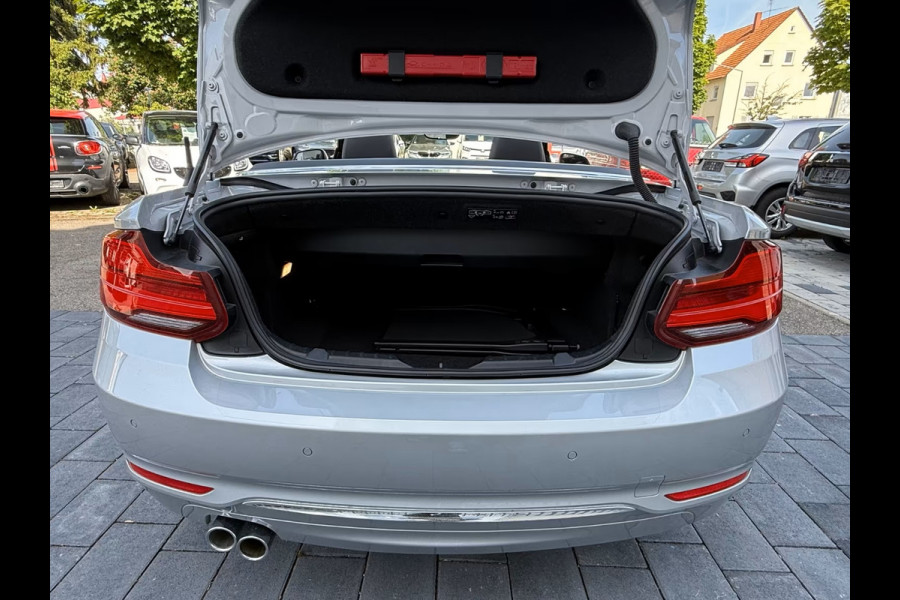 BMW 2 Serie Cabrio 220iA LUXURY ** ADAPT. LED, LEDER, NAVI, VERW. STUUR CAMERA, 18-inch LMV ** UNFALLFREI - Slechts 36.000km. ** ** INFORMEER OOK NAAR ONZE AANTREKKELIJKE FINANCIAL-LEASE TARIEVEN **