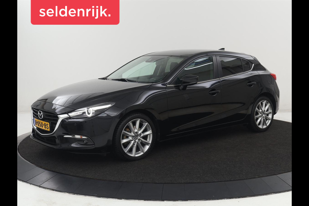Mazda 3 2.0 SkyActiv-G 120 GT-M | Leder | Head-Up | Stoelverwarming | Camera | Navigatie | Full LED | Stuurverwarming | Keyless | Climate control | Bose Sound | Bluetooth | Parkeerhulp | Cruise control
