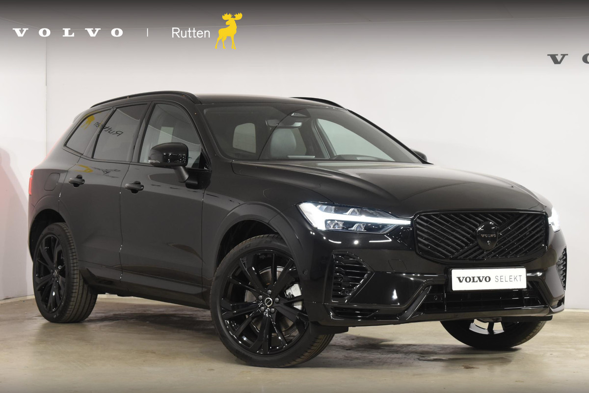 Volvo XC60 T6 350PK Plug-in hybrid AWD Plus Black Edition / Adaptive Cruise control / Elektrische stoelen met geheugen / Stuurverwarming / Stoelverwarming v+a / 360 Camera / Harman Kardon / Semi-elektrisch inklapbare trekhaak