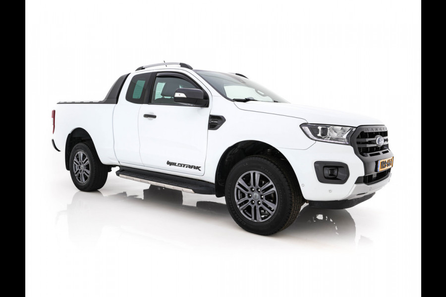 Ford Ranger 2.0 EcoBlue Wildtrak Supercab AWD Aut. *FULL-LED | LEATHER-ALCANTARA | ADAPTIVE-CRUISE | HEATED-COMFORTSEATS | CAMERA | KEYLESS | NAVI-FULLMAP | PRIVACY-GLASS | DAB+ | ECC | PDC | CRUISE | TOWBAR | FORD-SYNC-3 | 18''ALU*