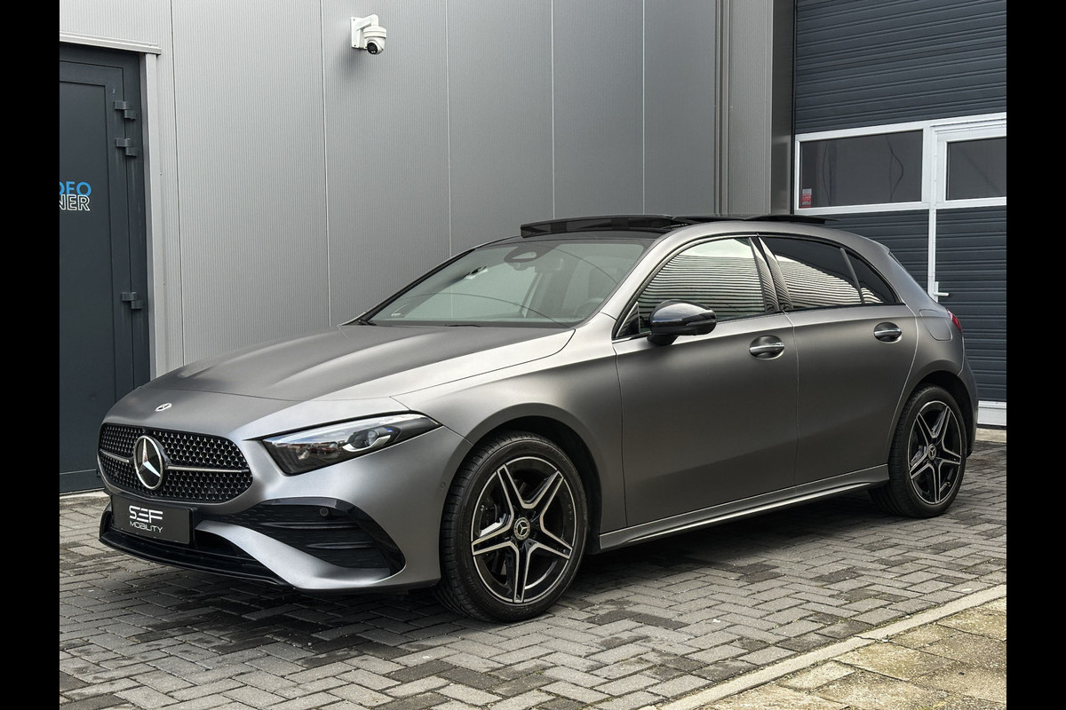 Mercedes-Benz A-Klasse 250 e AMG Line Matgrijs | Pano | 360 | Headup | Matrix | 1e eig | 12 maanden Garantie
