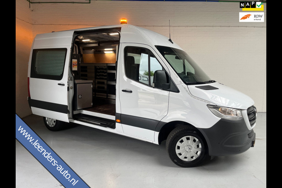 Mercedes-Benz Sprinter Automaat Servicewagen 314 2.2 CDI 140PK L2H2 euro6 BOTT, Victron V230, Standkachel Trekhaak RIJKLAARPRIJS