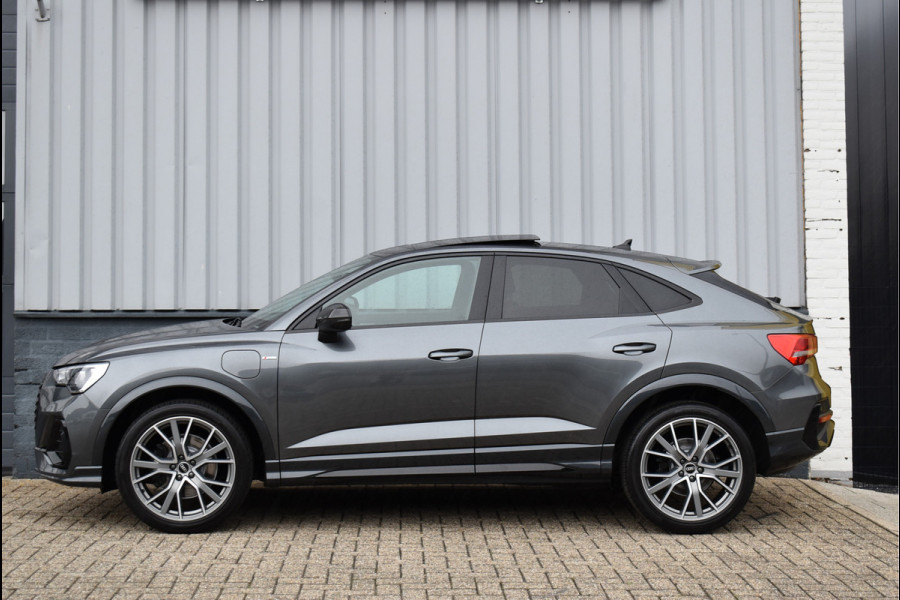 Audi Q3 Sportback 45 TFSI e S-Line 245 Pk Pano Navi Camera Trekhaak Vol Leder Carbon 20 Inch