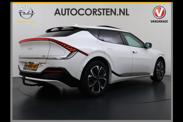 Kia Ev6 GT-Line 77.4 kWh SOH 95% Panoramadak V2L Warmtepomp Trekhaak Head-Up Display Meridian®-Surround Adap.Cruise Matrix Led 360°Camer Stoel+Stuurverwarming Stoel Massage+Ventilatie Elek.Stoelen+Memory Elek.Achterklep Privacy Glas Dealeronderhouden 1e Eigenaar Origineel Nederlandse Auto