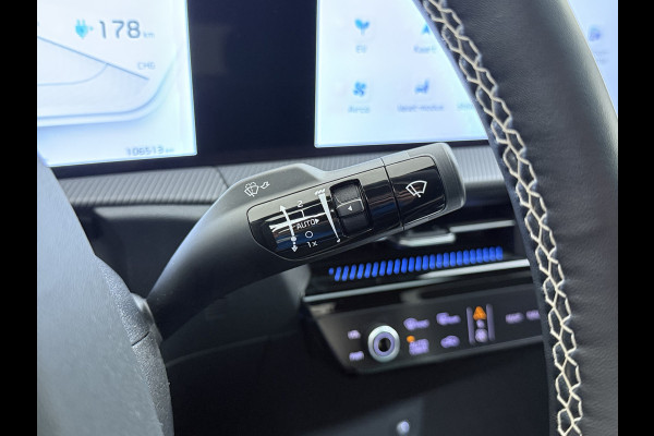 Kia Ev6 GT-Line 77.4 kWh SOH 95% Panoramadak V2L Warmtepomp Trekhaak Head-Up Display Meridian®-Surround Adap.Cruise Matrix Led 360°Camer Stoel+Stuurverwarming Stoel Massage+Ventilatie Elek.Stoelen+Memory Elek.Achterklep Privacy Glas Dealeronderhouden 1e Eigenaar Origineel Nederlandse Auto