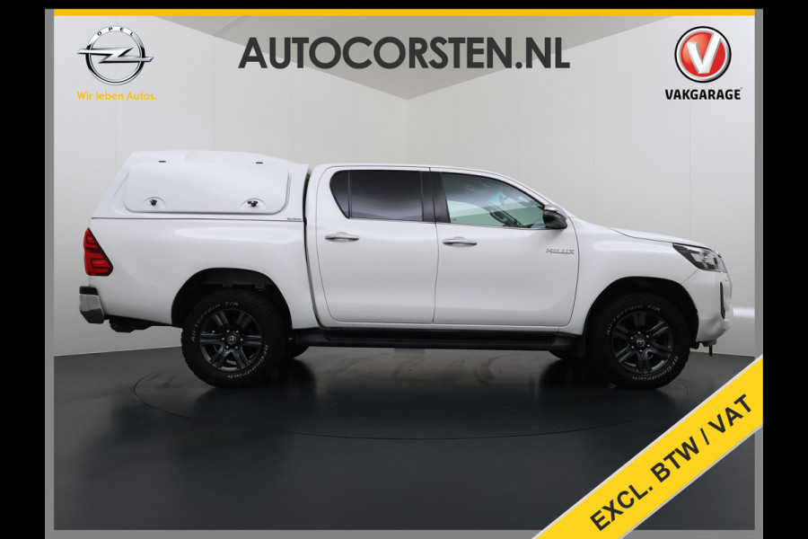 Toyota Hilux 2.4 D-4D 4WD Automaat Double Cab Prof. Lier Canopy Hardtop (Huif) Trekhaak Navi* via Apple Carplay Android Auto Ecc Camera Adap. Lane Assist Inbouw Kasten Bluetooth AWD EURO 6 400Nm 3.500kg Trekvermogen 1e Eigenaar Dealeronderhouden Origineel Nederlandse Auto