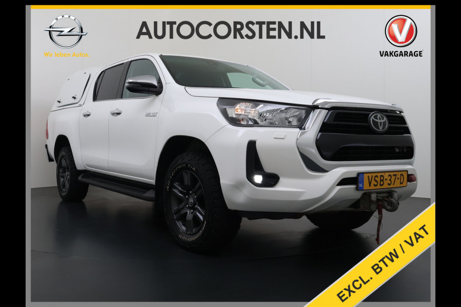 Toyota Hilux 2.4 D-4D 4WD Automaat Double Cab Prof. Lier Canopy Hardtop (Huif) Trekhaak Navi* via Apple Carplay Android Auto Ecc Camera Adap. Lane Assist Inbouw Kasten Bluetooth AWD EURO 6 400Nm 3.500kg Trekvermogen 1e Eigenaar Dealeronderhouden Origineel Nederlandse Auto