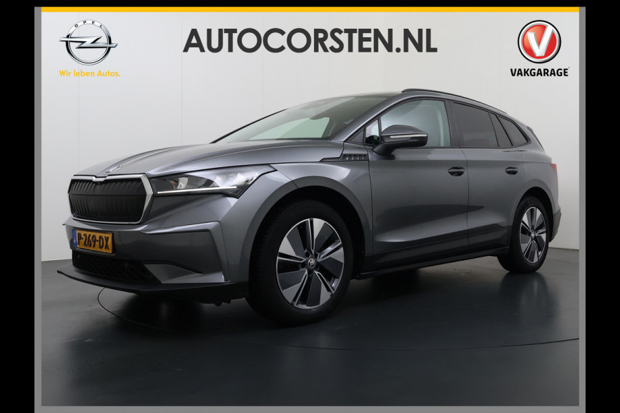 Škoda ENYAQ iV 60 SOH 94% Trekhaak Warmtepomp Navi Ecc Apple Carplay Android Auto Cruise Control Pdc Keyless Advanced Privacy Glas Led DAB Isofix Draadloze telefoonlader Rijstrooksensor 1.000KG Trekgewicht 1e Eigenaar Origineel Nederlandse Auto